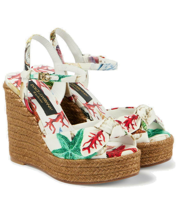 Photo: Dolce&Gabbana Capri Cava printed espadrille wedges