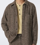 Auralee Wool tweed overshirt