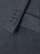 Kingsman - Conrad Slim-Fit Mélange Wool Suit Jacket - Blue