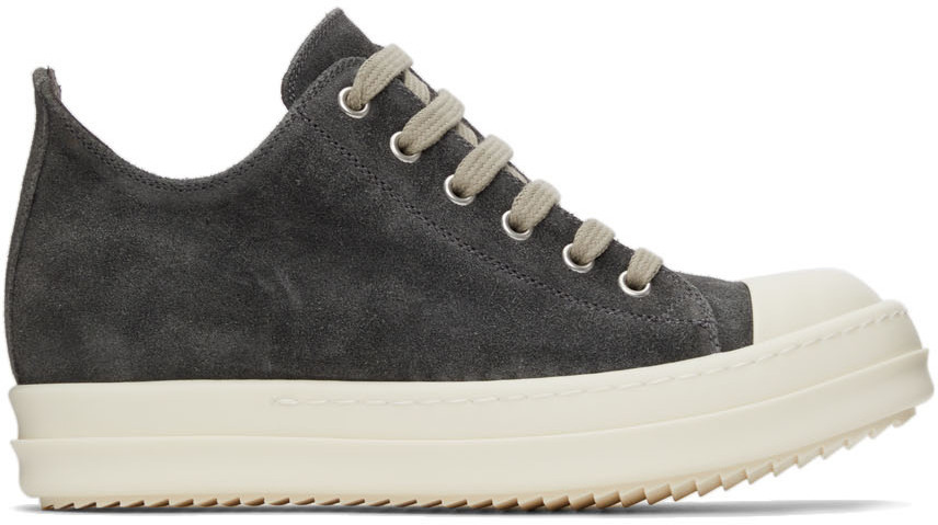 Rick Owens Velvet Suede Low Sneakers Rick Owens
