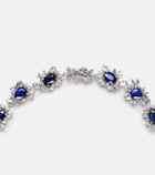Suzanne Kalan 18kt white gold necklace with sapphires and diamonds