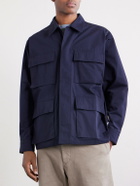 WTAPS - Logo-Print Cotton-Blend CORDURA® Overshirt - Blue