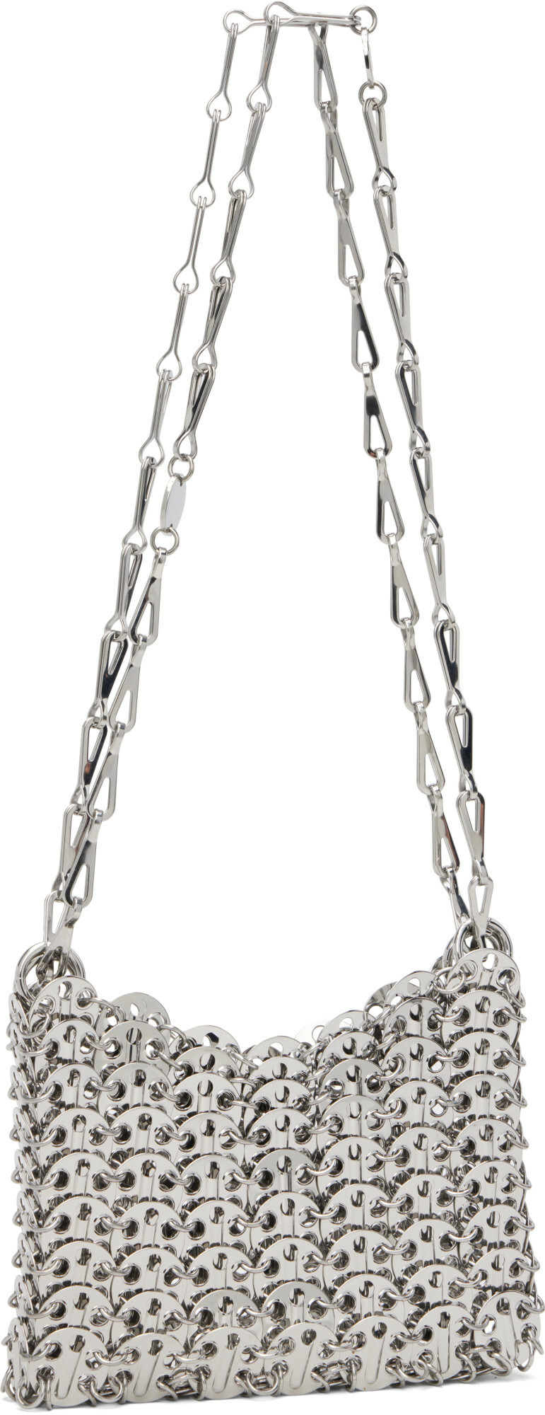 Rabanne Silver 1969 Nano Bag