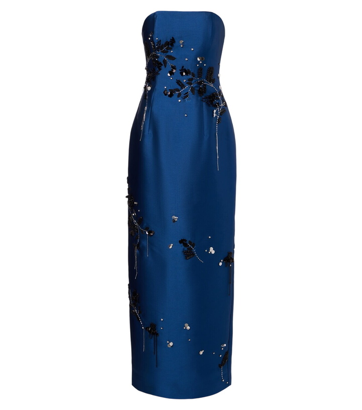 Photo: Simkhai Zirelle embellished bustier gown