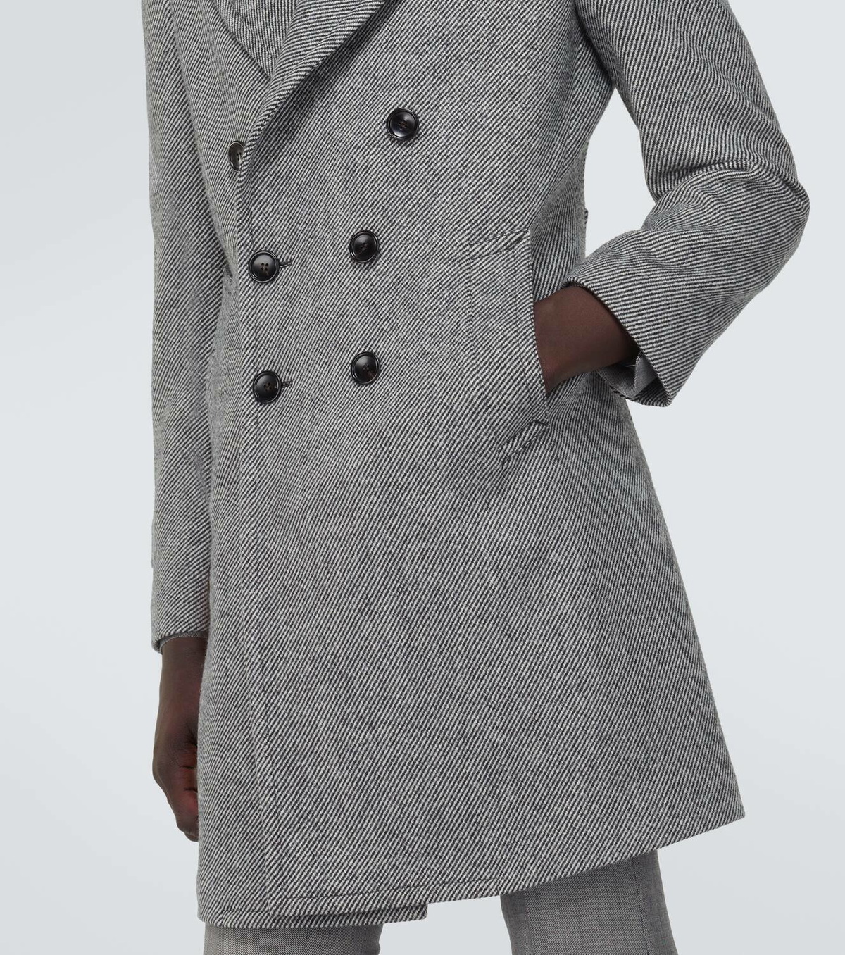 Tom Ford Virgin wool mouliné coat