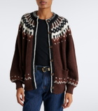 Dôen Hue Fair Isle alpaca and wool-blend cardigan