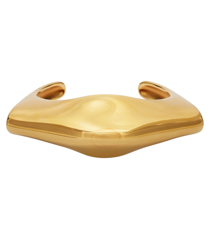 Photo: Khaite Lotus 18kt gold-plated cuff bracelet