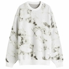 Uniform Experiment Men's Marble Jacquard Knit Sweater in White