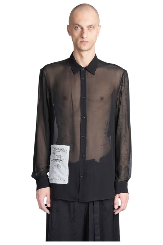 Photo: Ann Demeulemeester Andre Shirt In Black Silk