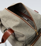 Brunello Cucinelli Leather-trimmed duffel bag