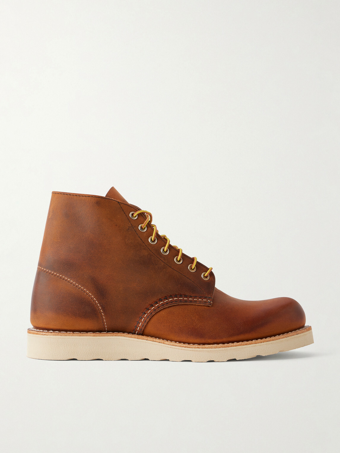 Red Wing Shoes - 9111 Distressed Leather Lace-Up Boots - Brown