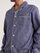 Derek Rose - Braemar 32 Checked Cotton-Twill Pyjama Set - Blue
