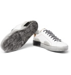 Dolce & Gabbana - Metallic-Trimmed Leather and Rubber Sneakers - Men - White