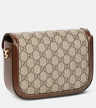 Gucci - Gucci Horsebit 1955 Mini leather-trimmed shoulder bag
