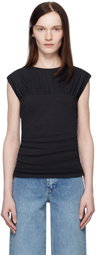 rag & bone Black Mica Banded Top