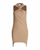 Courrèges Womens Mini dress Camel