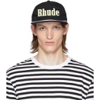 Rhude Black and White Logo Cap