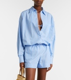 Hunza G Striped cotton polin shirt