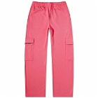 Pangaia Double Jersey Cargo Pant in Lotus Pink