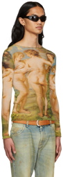 Jean Paul Gaultier SSENSE Exclusive Multicolor Nylon Long Sleeve T-Shirt
