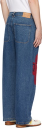 KidSuper Blue Face Jeans