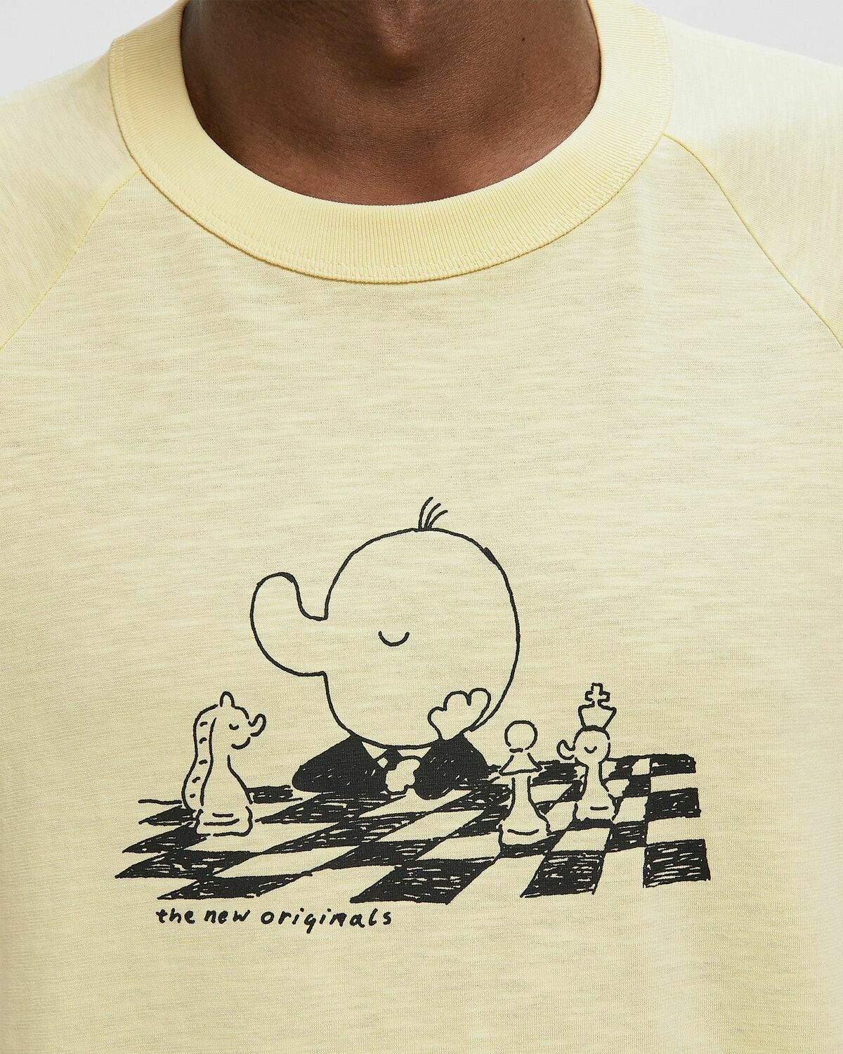 The New Originals FREDDY CHESS RAGLAN TEE yellow Mens Shortsleefe