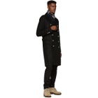 Balmain Black Double-Breasted Coat