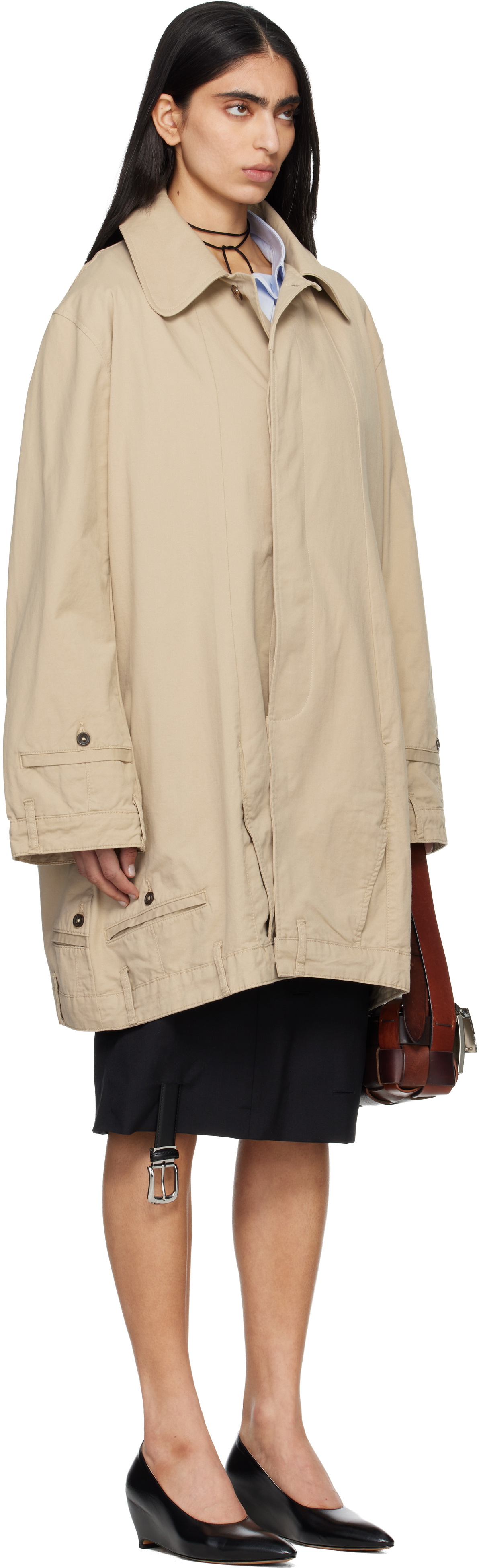 HODAKOVA Beige Upside Down Trench Coat