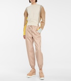 Stella McCartney - Faux leather sweatpants