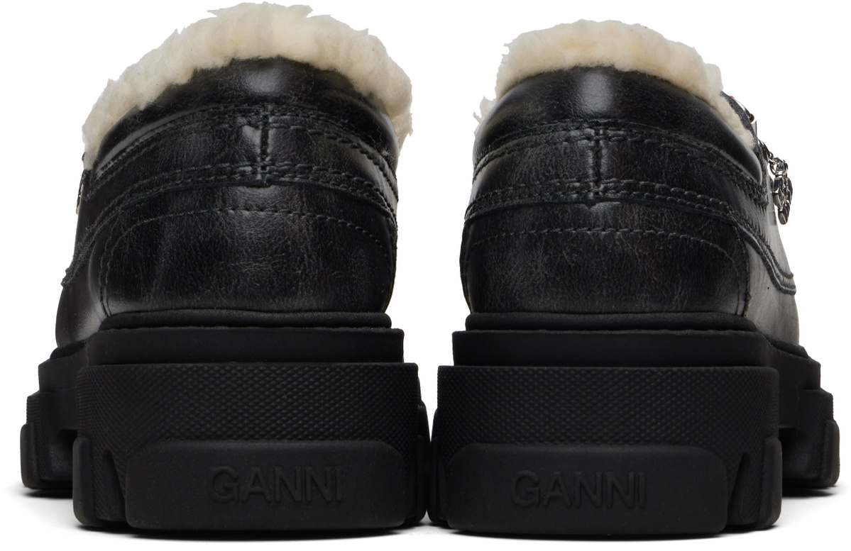 GANNI Black Cleated Derbys