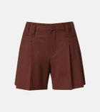 Brunello Cucinelli Monili pleated wool-blend shorts