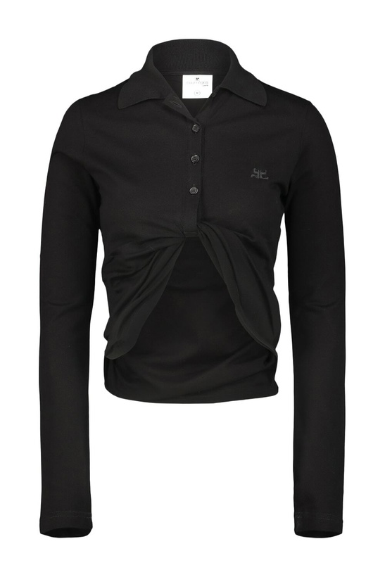 Photo: Courrèges Polo Twist Pique Crop