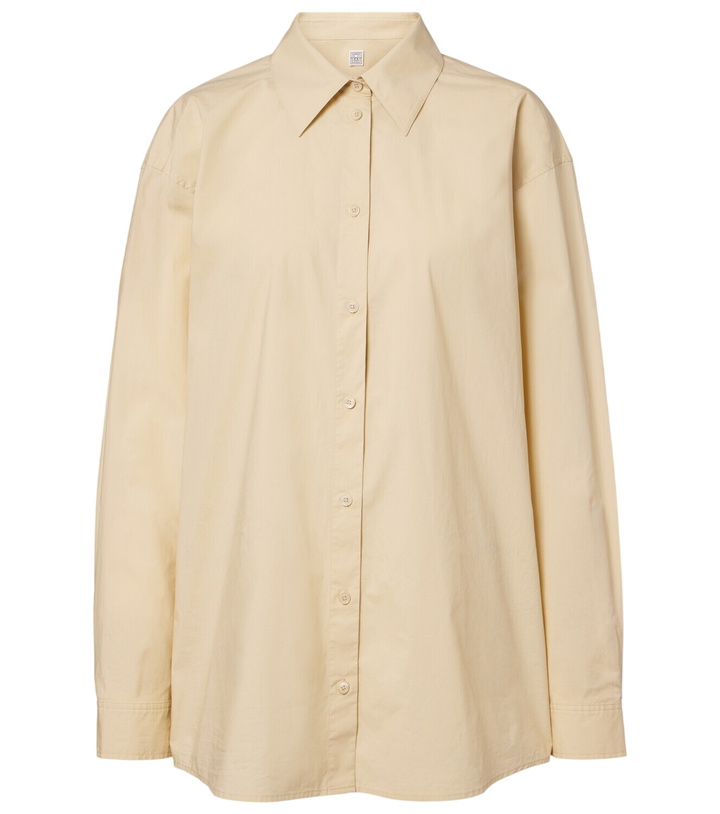 Photo: Toteme Oversized cotton poplin shirt