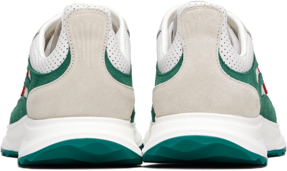 Casablanca White & Green Stade Sneakers
