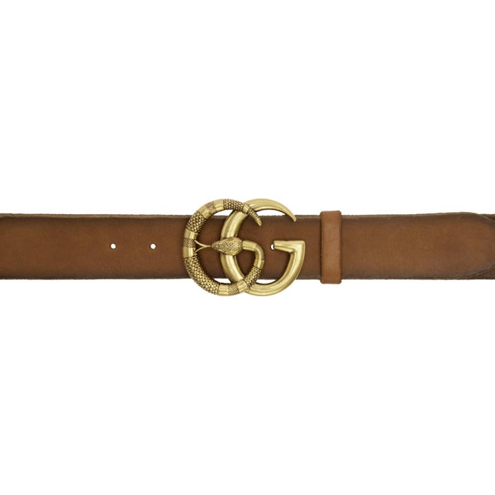 Photo: Gucci Brown Logo Belt 