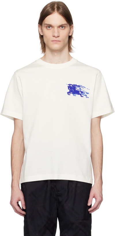 Photo: Burberry White EKD Cotton T-shirt