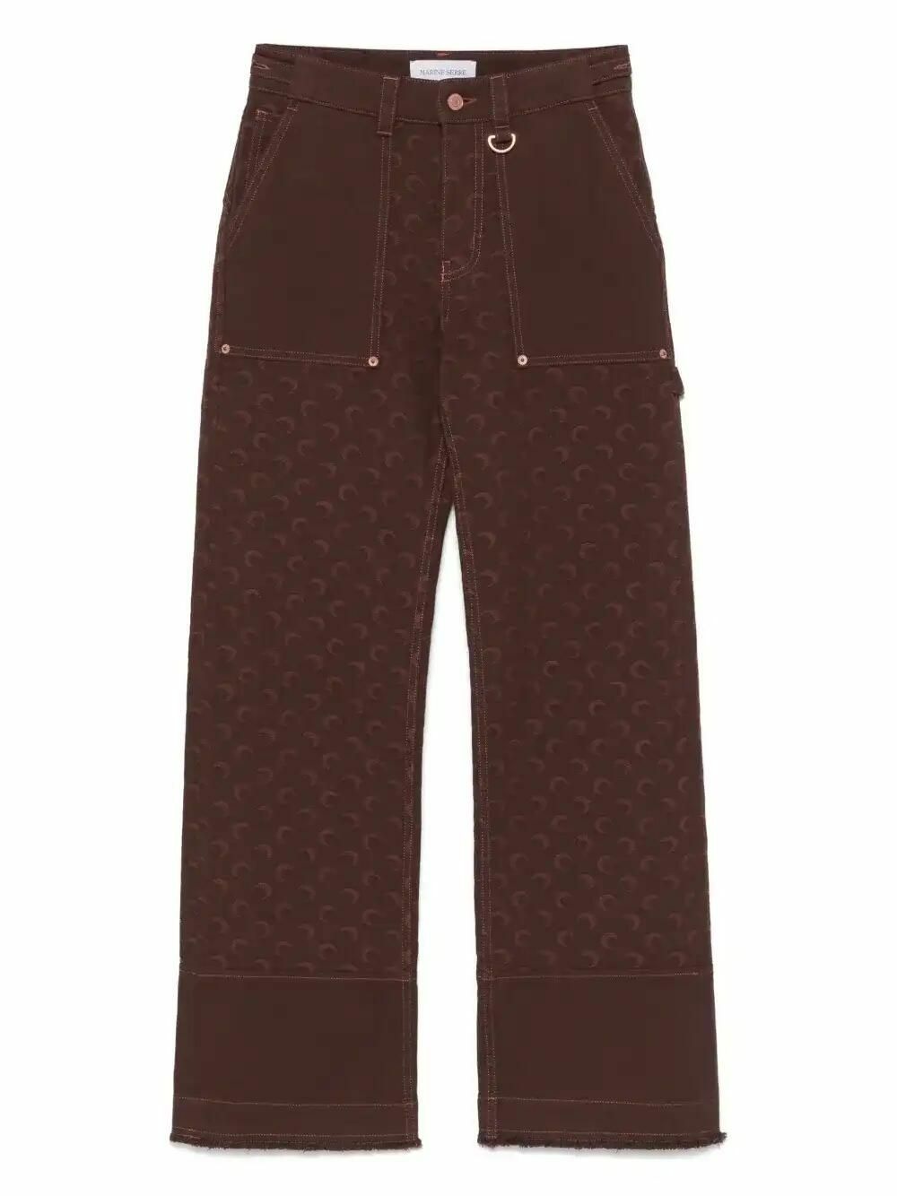 MARINE SERRE - Patchwork Denim Cargo Pants Marine Serre