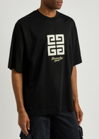 Givenchy Logo-embroidered Cotton T-shirt Black