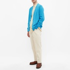 Corridor Men's Washed Cotton Cardigan in Azure