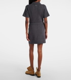 JW Anderson Cable-knit wool and cotton-blend miniskirt