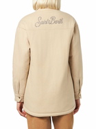 MC2 Saint Barth Woman Wooly Jacket With Saint Barth Rhinestones Print