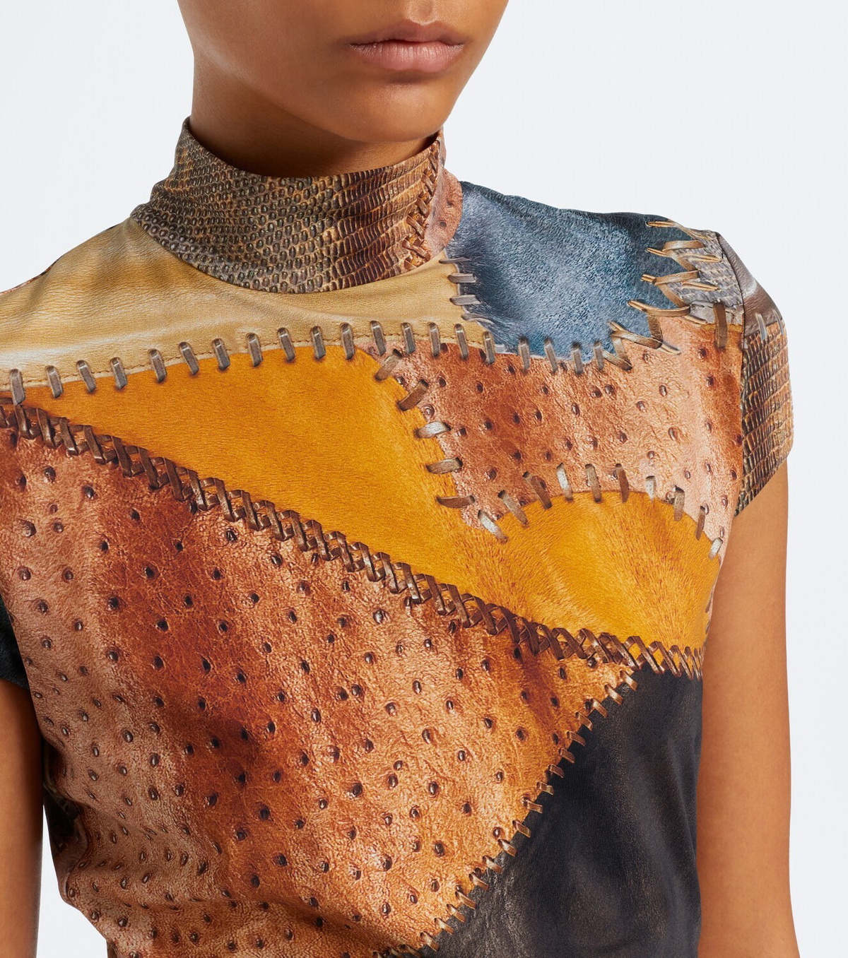 Roberto Cavalli Ruched trompe l’œil minidress