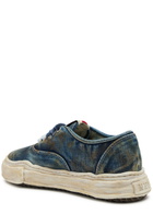 Maison mihara yasuhiro Baker Distressed Denim Sneakers Blue