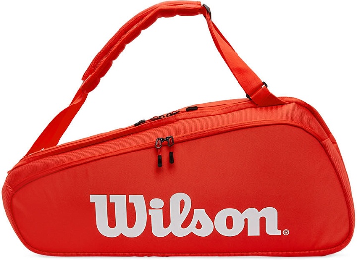Photo: Wilson Red Super Tour 9-Pack Tennis Racket Bag
