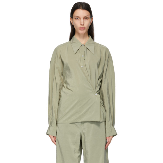 Lemaire Green Twisted Shirt Lemaire