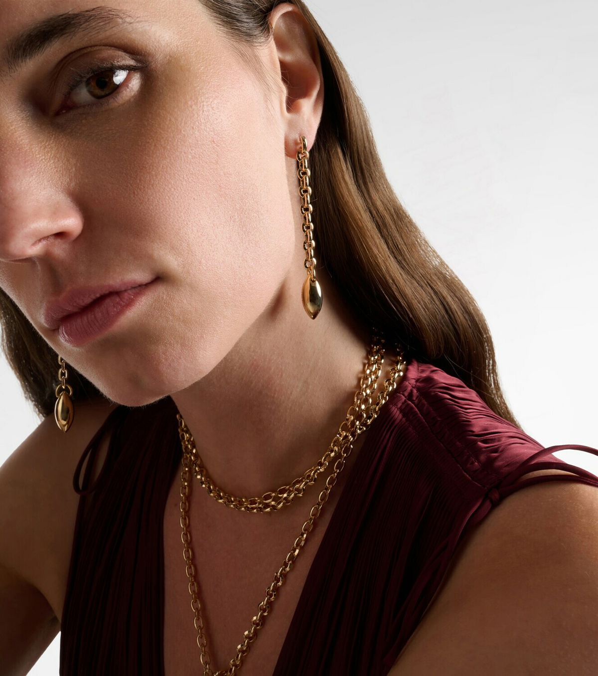 Jennifer Fisher 14kt gold-plated drop earrings