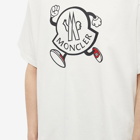 Moncler Men's Running Logo T-Shirt in Off White