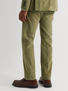 Massimo Alba - Straight-Leg Cotton-Corduroy Trousers - Green