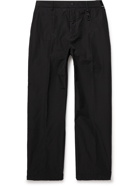 Fendi - Cotton-Blend Shell Trousers - Black