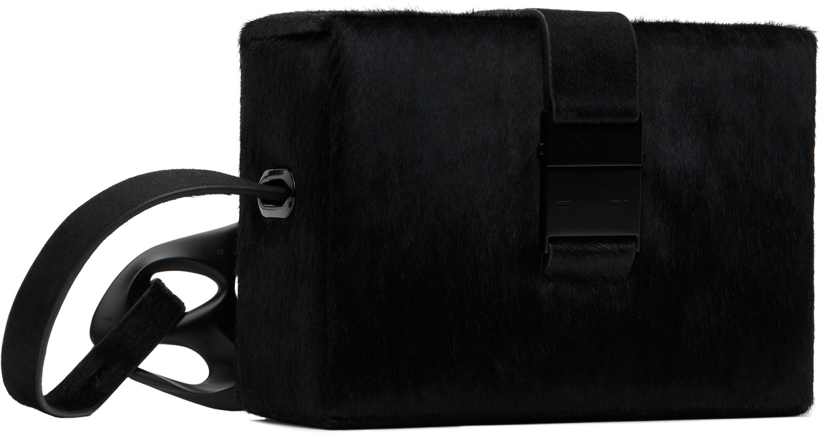 HELIOT EMIL Black Pony Hair Solely Box Bag